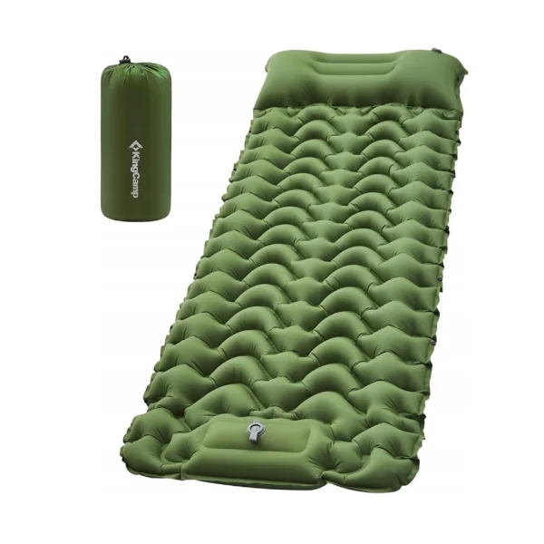 Materac samopompujący KING CAMP Deluxe 10 - zielony