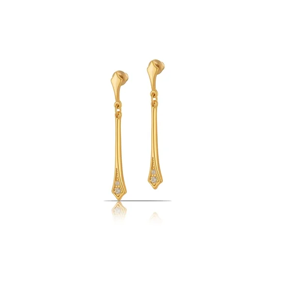 Wiszące kolczyki z kryształkami Preciosa z kolekcji Classic (P14827AU)