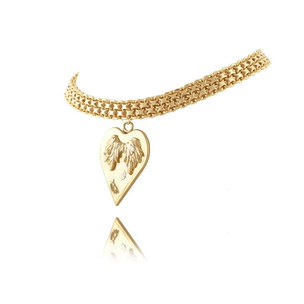 Choker z sercem z kolekcji Angel (C23/ZWE/44AU)