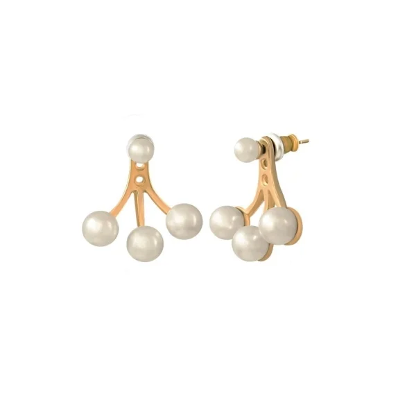 Kolczyki dwustronne perełki z kolekcji Classic (P14538AU)