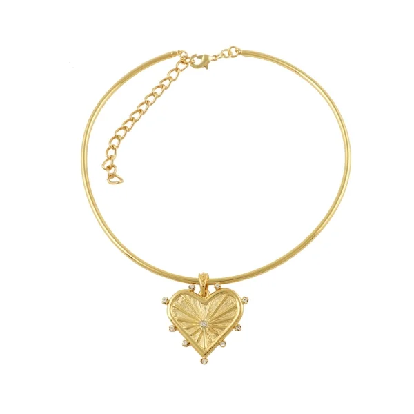 Choker z sercem z kolekcji Bella (C23/ZWE/03AU)