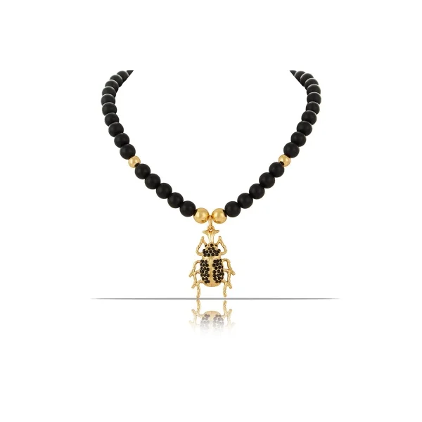 Naszyjnik ze skarabeuszem z kolekcji Beetle Brilliance (C23/ZIM/19AU)