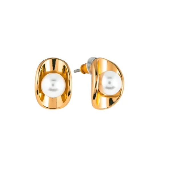 Kolczyki wkrętki z perełką z kolekcji Classic (P13586AU)