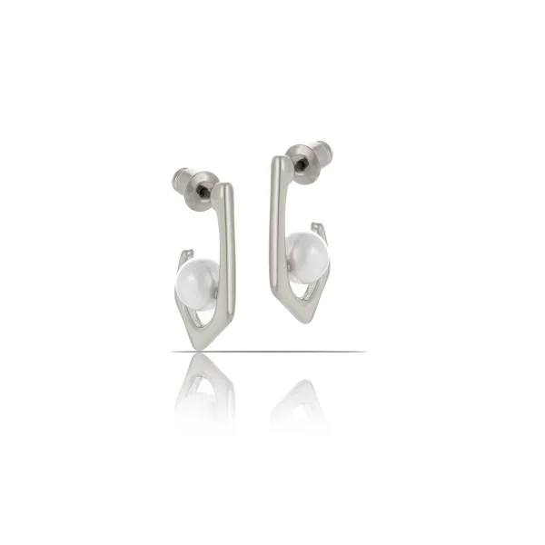 Kolczyki z perełką z kolekcji Classic (P14632AG)