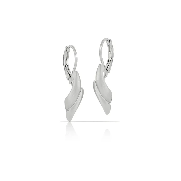 Kolczyki o wydłużonym kształcie z kolekcji Classic (P14510AG P.MAT)