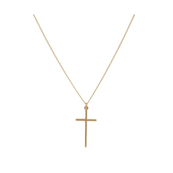 Łańcuszek męski z krzyżem 55 cm (C22/MEN/30/1AU)
