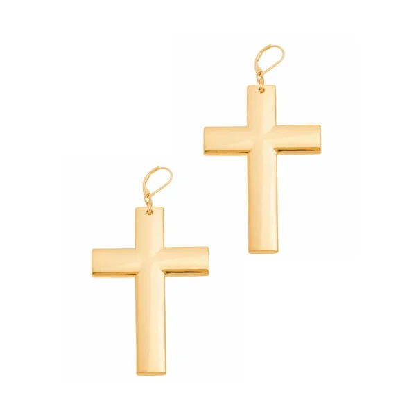 Kolczyki krzyże XXL z kolekcji Heavenly (P21/WIO/25AU)