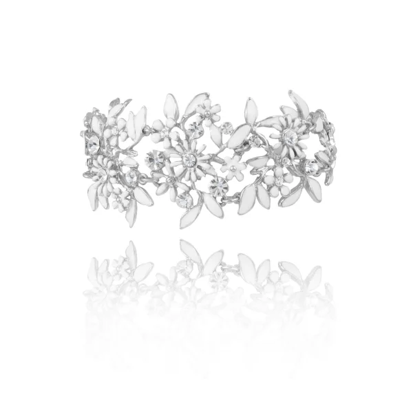 Bransoletka kwiatuszki z kolekcji Wedding Dream (B8157AG/BIEL)