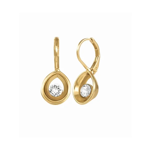 Kolczyki dzwonki z kryształkiem z kolekcji Classic (P14772AU)