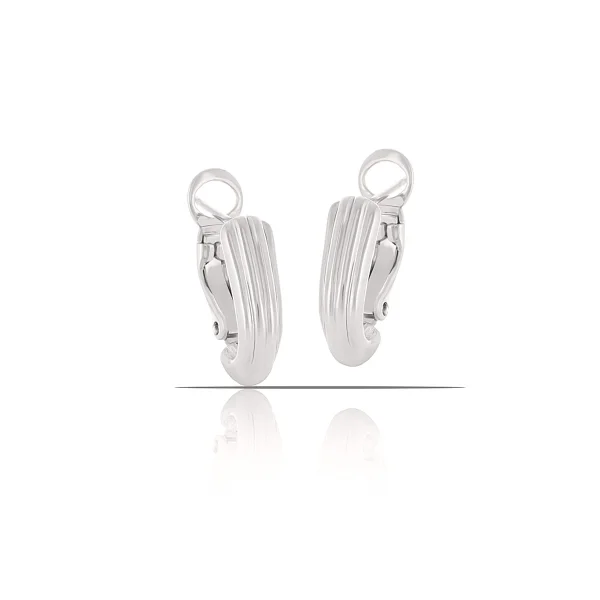Kolczyki ryflowane z kolekcji Classic (P14673AG)