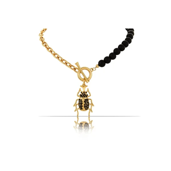 Naszyjnik ze skarabeuszem z kolekcji Beetle Brilliance (C23/ZIM/20AU)