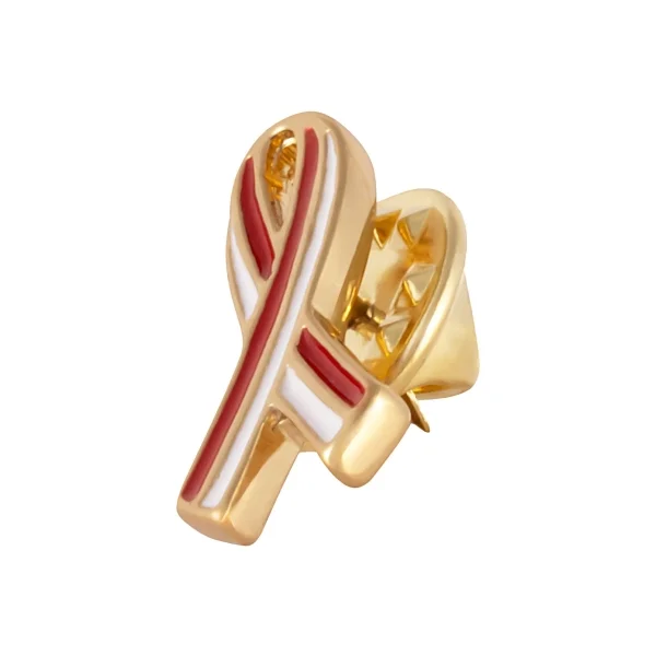 Pin z biało - czerwoną wstążeczką (SN14542AU)