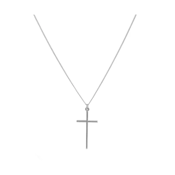Łańcuszek męski z krzyżem 55 cm (C22/MEN/30/1AG)