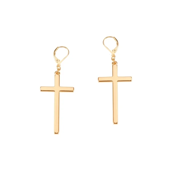 Kolczyki duże krzyżyki z kolekcji Heavenly (P15/ROZ/04AU)