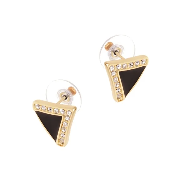 Kolczyki trójkąty z emalią z kolekcji Classic (P13261AU-E280)