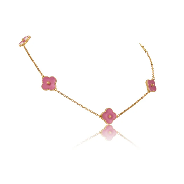 Choker emaliowane kwiatki z kolekcji Be like a Barbie (C23/LAT/139AU)