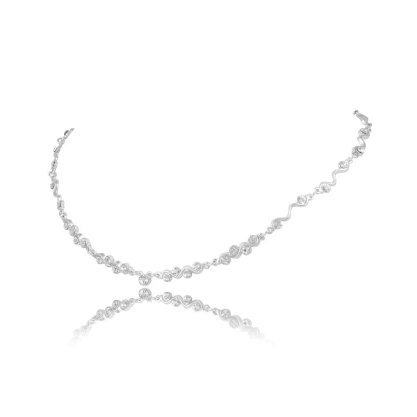 Kolia z kryształkami Preciosa z kolekcji Wedding Dream (C8153AG)