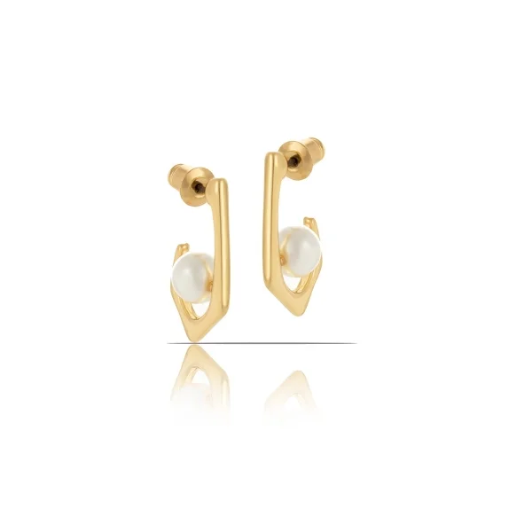 Kolczyki z perełką z kolekcji Classic (P14632AU)