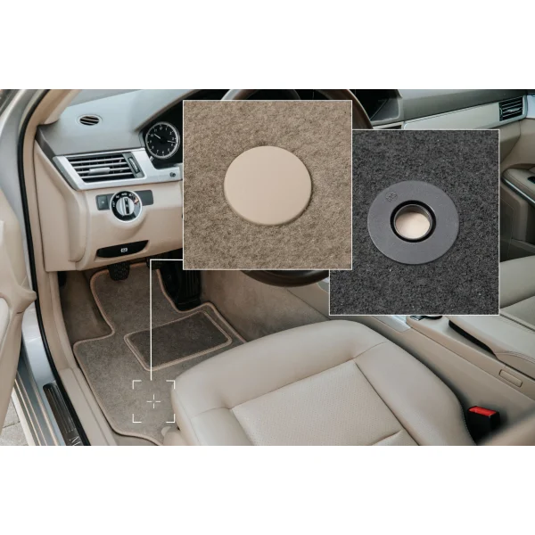Dywaniki samochodowe przód do: Mercedes GLA H247 crossover (2019-) beżowe